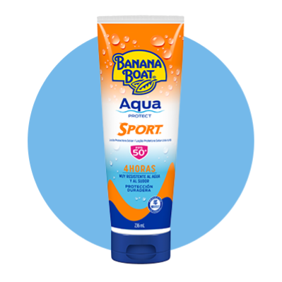 Aqua Protect Sport loción ideal para llevar realizar actividad física y protegerte contra el sol