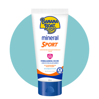 La fórmula de Banana Boat Mineral Sport, es perfecto para actividades deportivas, no pierdas el aire libre y protege tu piel del sol.