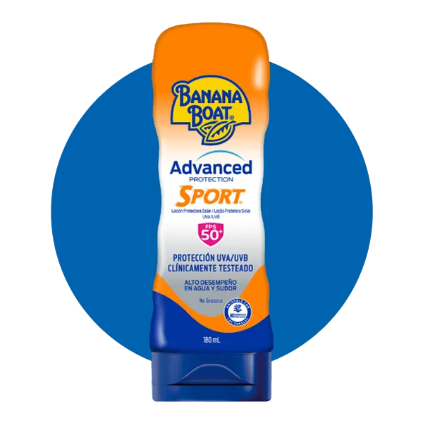 Producto Advanced Protection Sport en presentación de 180 mL con una alta protección de 50 FPS ideal para el deporte